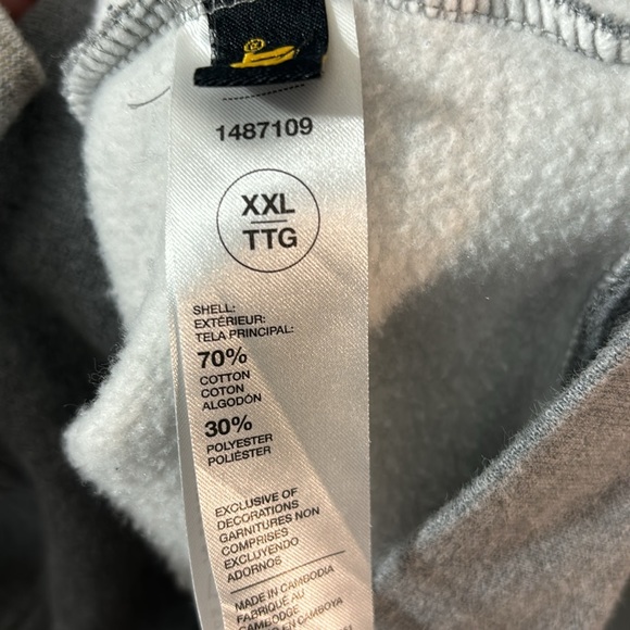 CAT Caterpillar Heavy Machinery Equipment Logo Hoodie Sweatshirt Pullover XXL - Picture 6 of 7